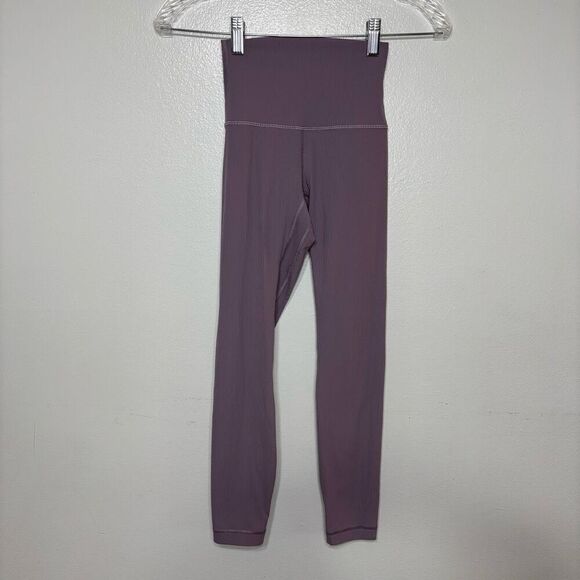 Lululemon Athletica Lilac Fitted High Waisted Athletic Tights - Picture 1 of 7